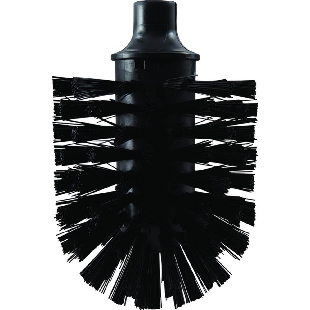 Toilet Brush Head, W/Black Bristles