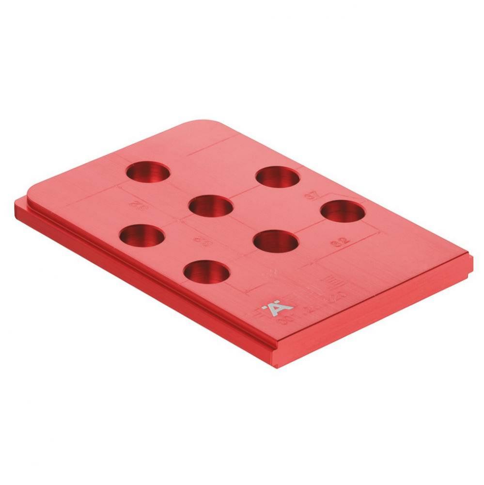 Red Jig Drill Gde F/Line Boring Anod Alu