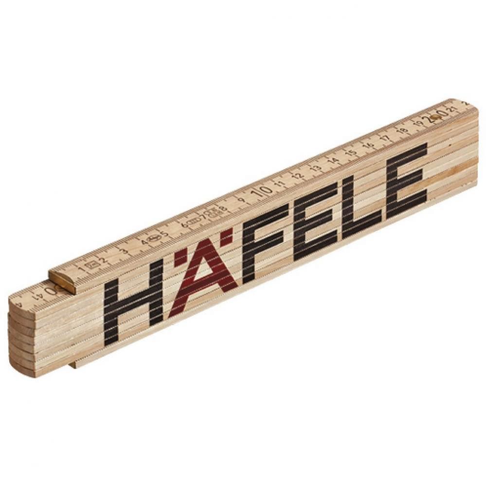Pocket Rule 2M Metric W/Hafele Logo