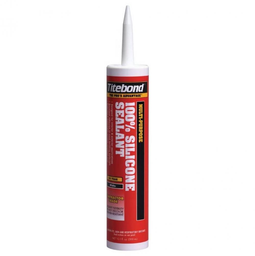 Titebond 100 percent Silicone Wh Sealant 10.1Oz