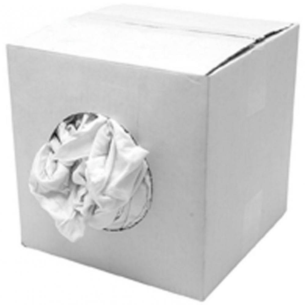 Wiping Cloth Pre-Washed Cot Knit Wh 50Lb