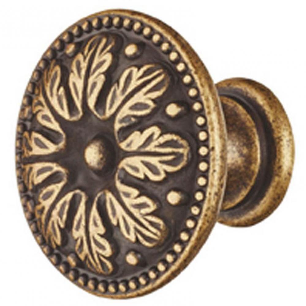 Knob Brass Rustic M4 30Mm