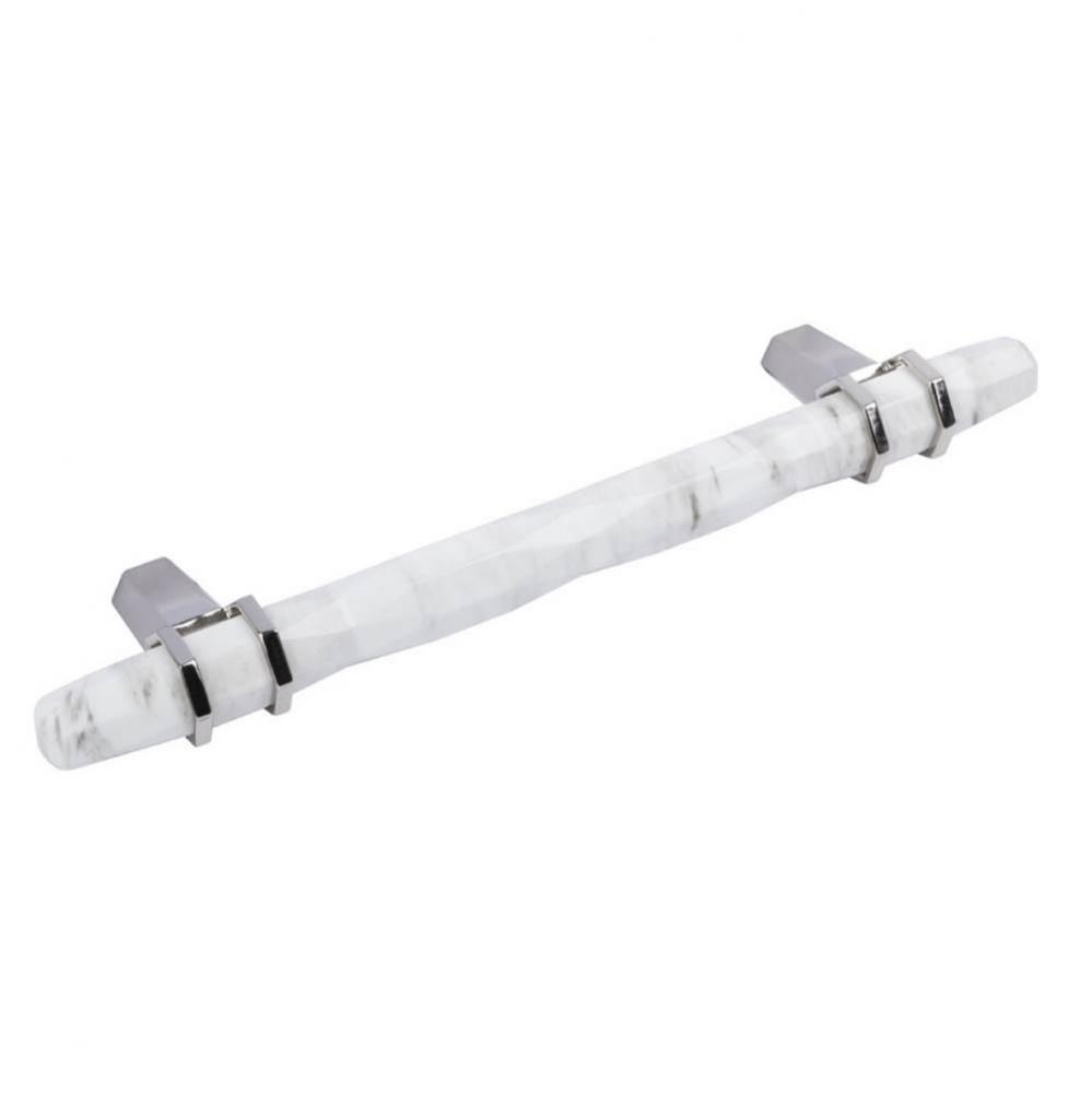 Hdl Car Zn Wh Mrbl/Pol Ni 8-32 Ctc 128Mm