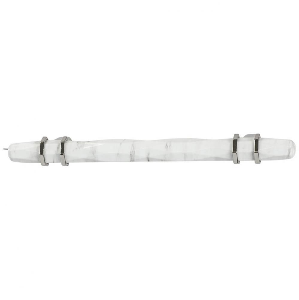 Hdl Car Zn Wh Mrbl/Pol Ni 8-32 Ctc 160Mm