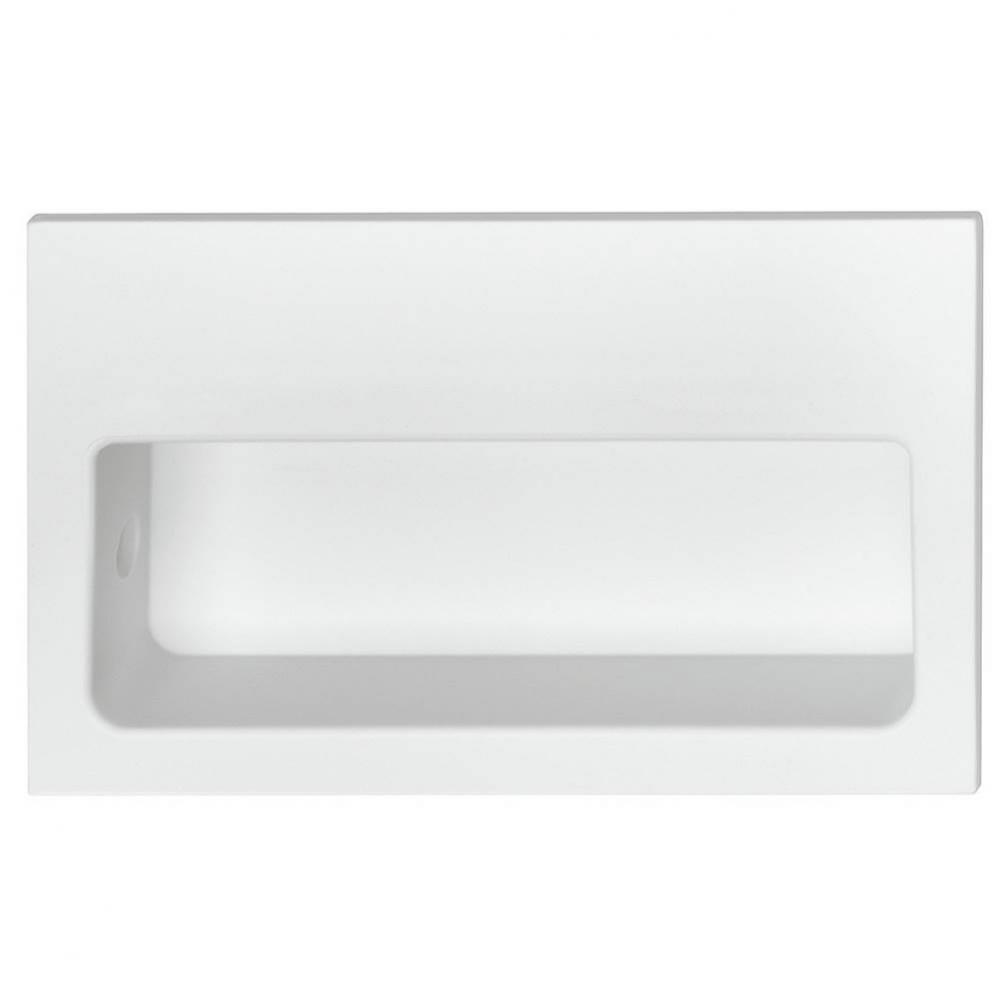 Flush Handle Pa Pure White Matt 100X60Mm