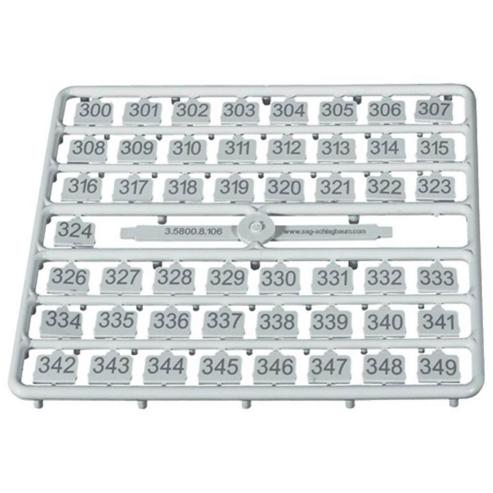 Safe-O-Mat Key Number Set 50-99 Pl