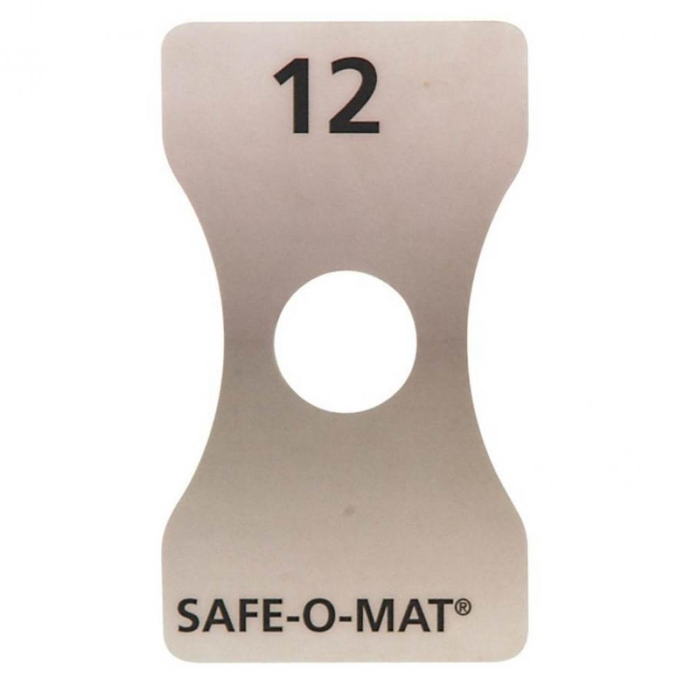 Safe-O-Mat Locker Number Decal Blank