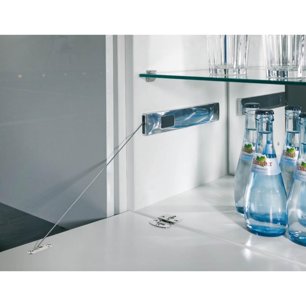 Flap Stay B 100N W/ Cable Alu Polished