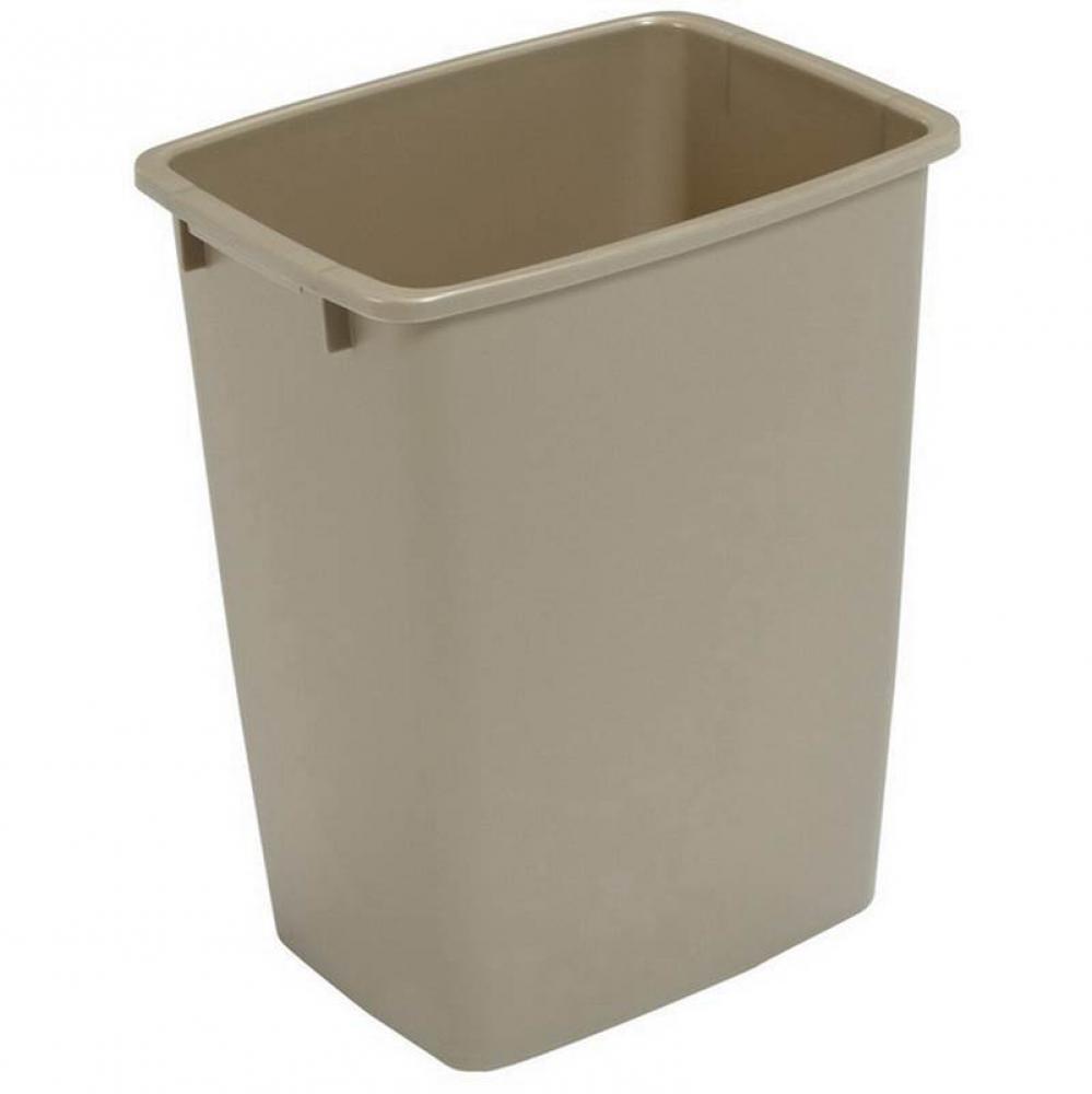 Trash Can 52 Quart Plastic Champagne