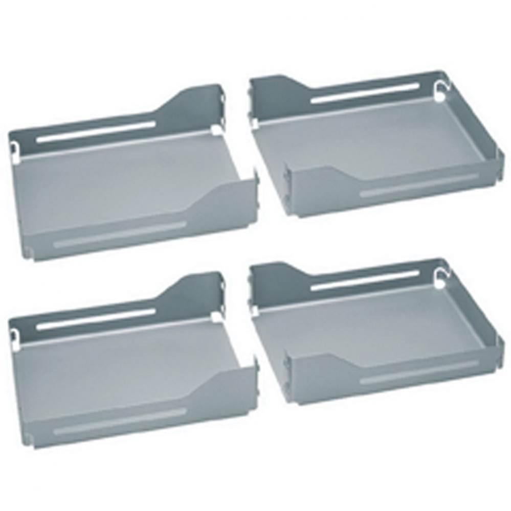 Pegasus Lib Tray Set Silv 355X267X92Mm