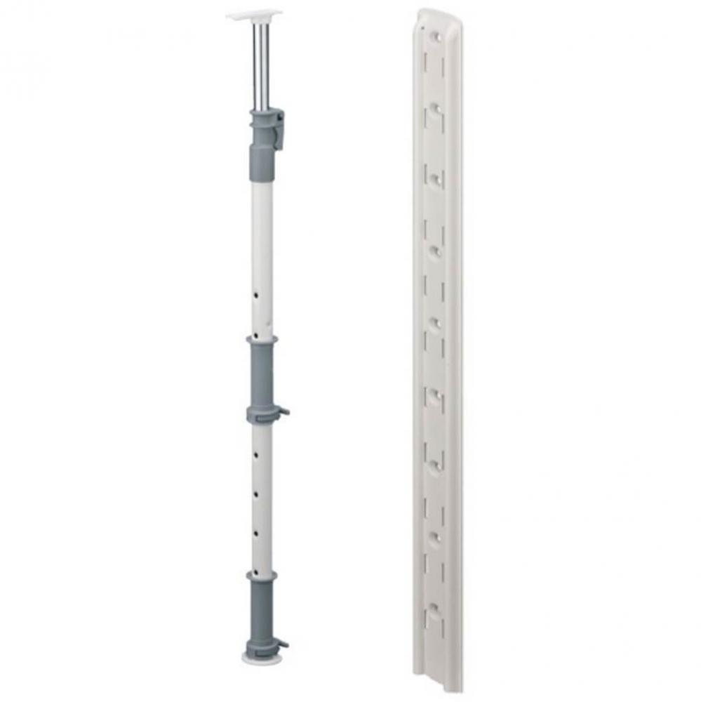 Lemans Ii Hibrd Pole Kit St Silv 1250Mm