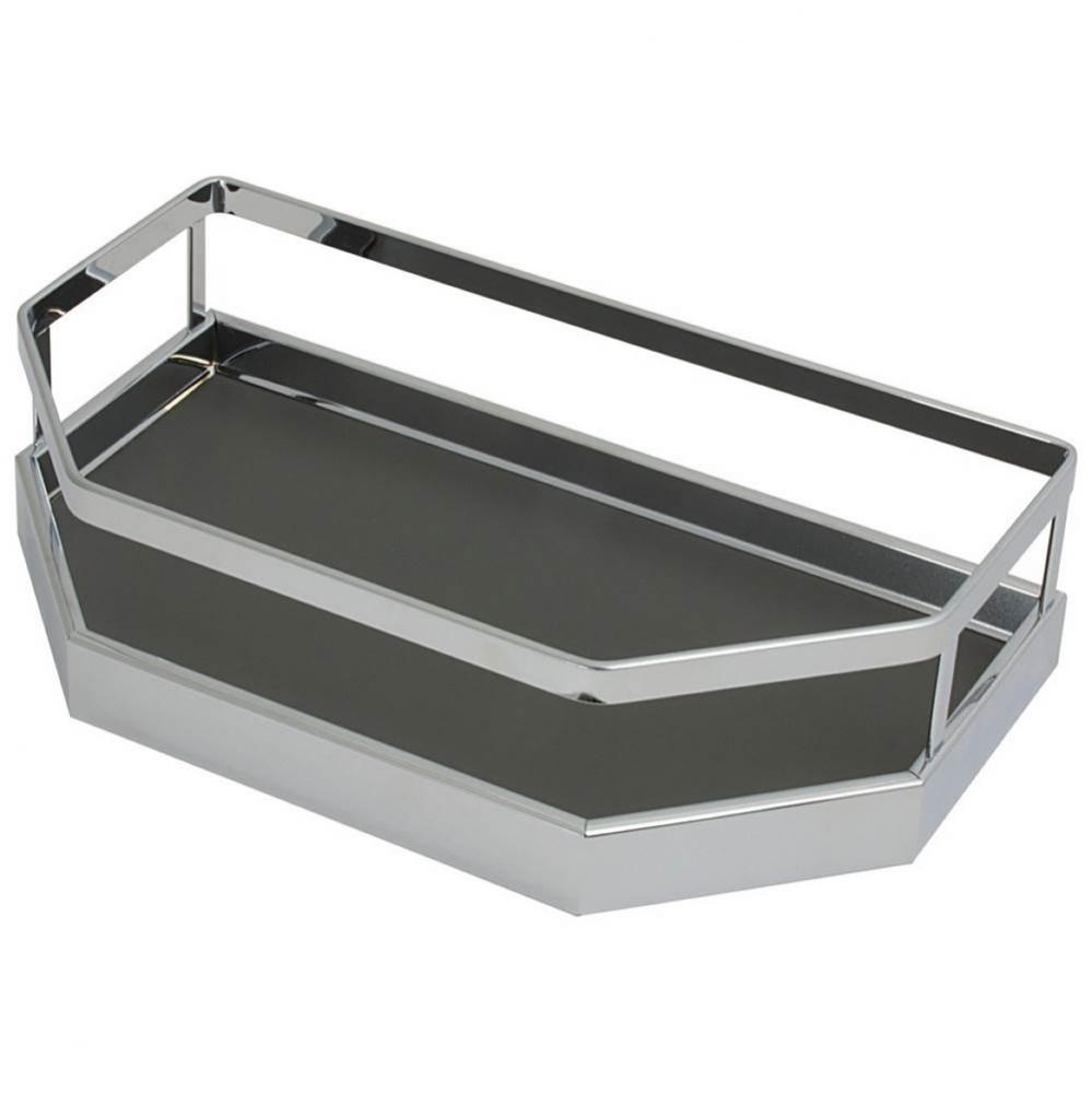 Arena Tray Chrm/Anthr 17 1/8''Wx6 3/4''D