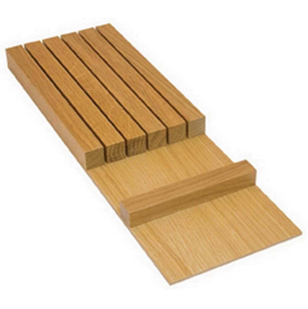 Fineline Knife Block Wh Oak 424X138X26Mm
