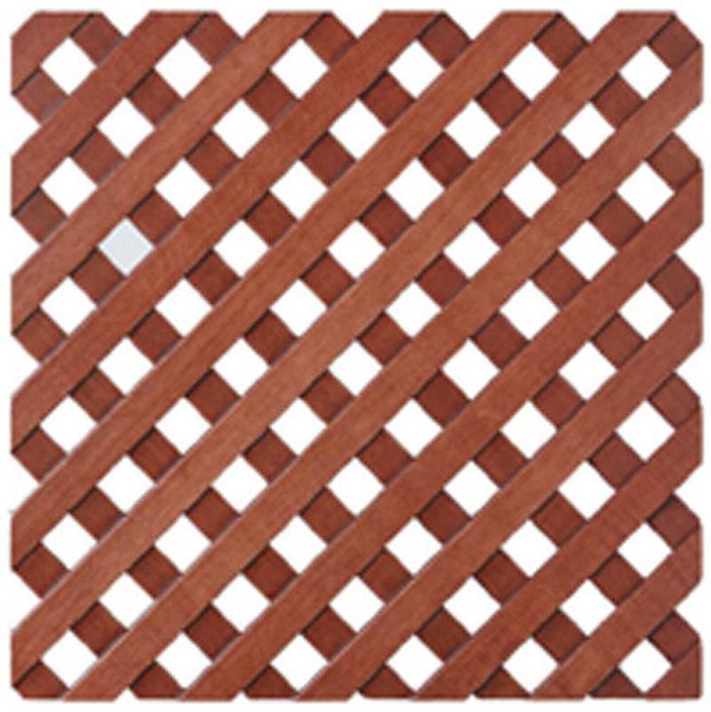 Lattice Panel Walnut Diagonal 800X2000Mm