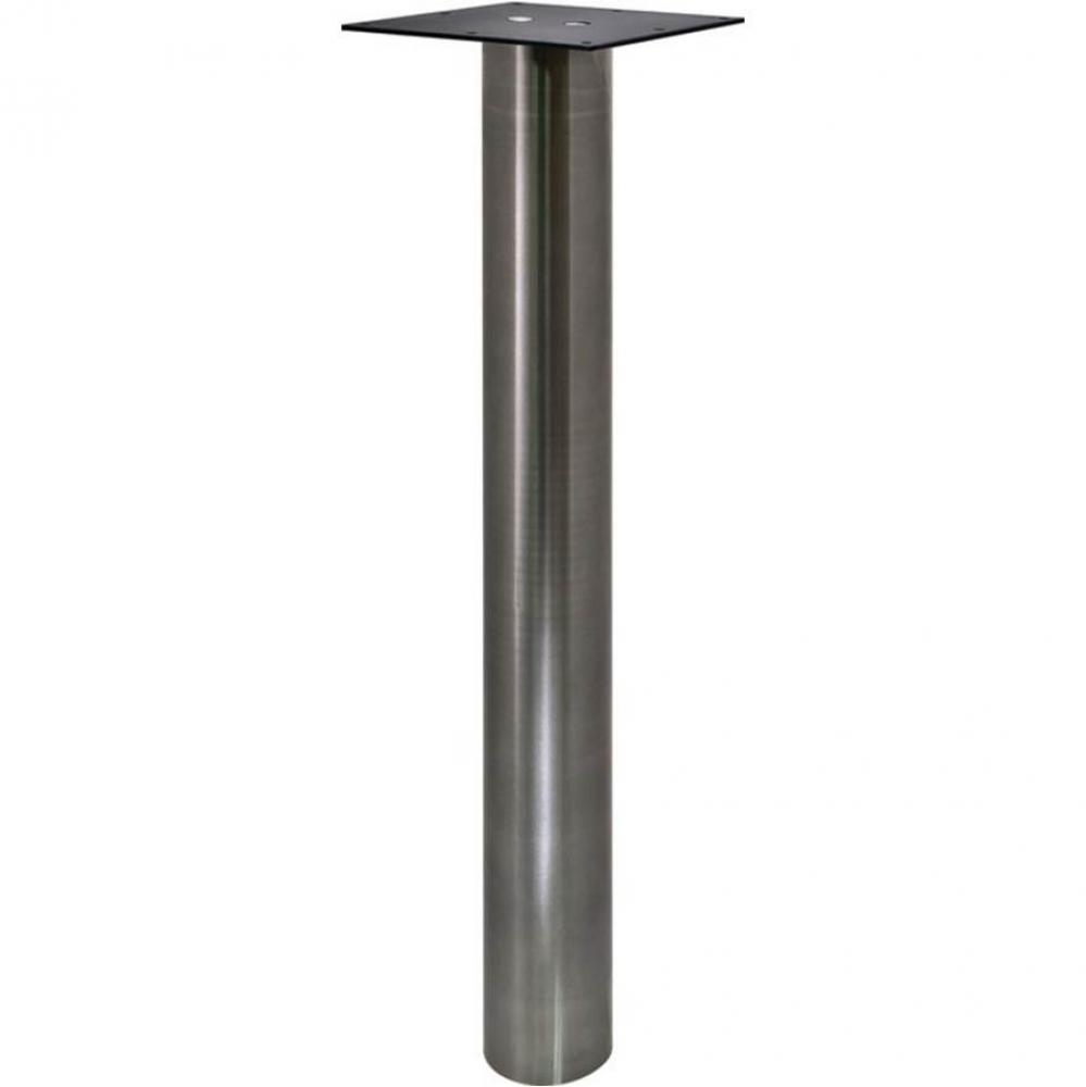 Table Leg 2 3/8'' Rnd X 28 3/16'' Tall Ss