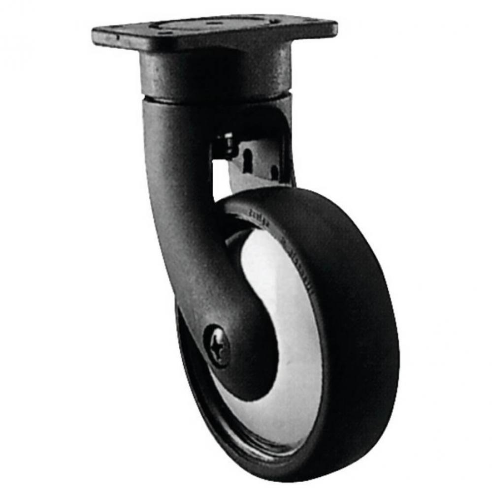 Caster Swv N/Brk Plt Mnt Pl Sil/Sil 75Mm