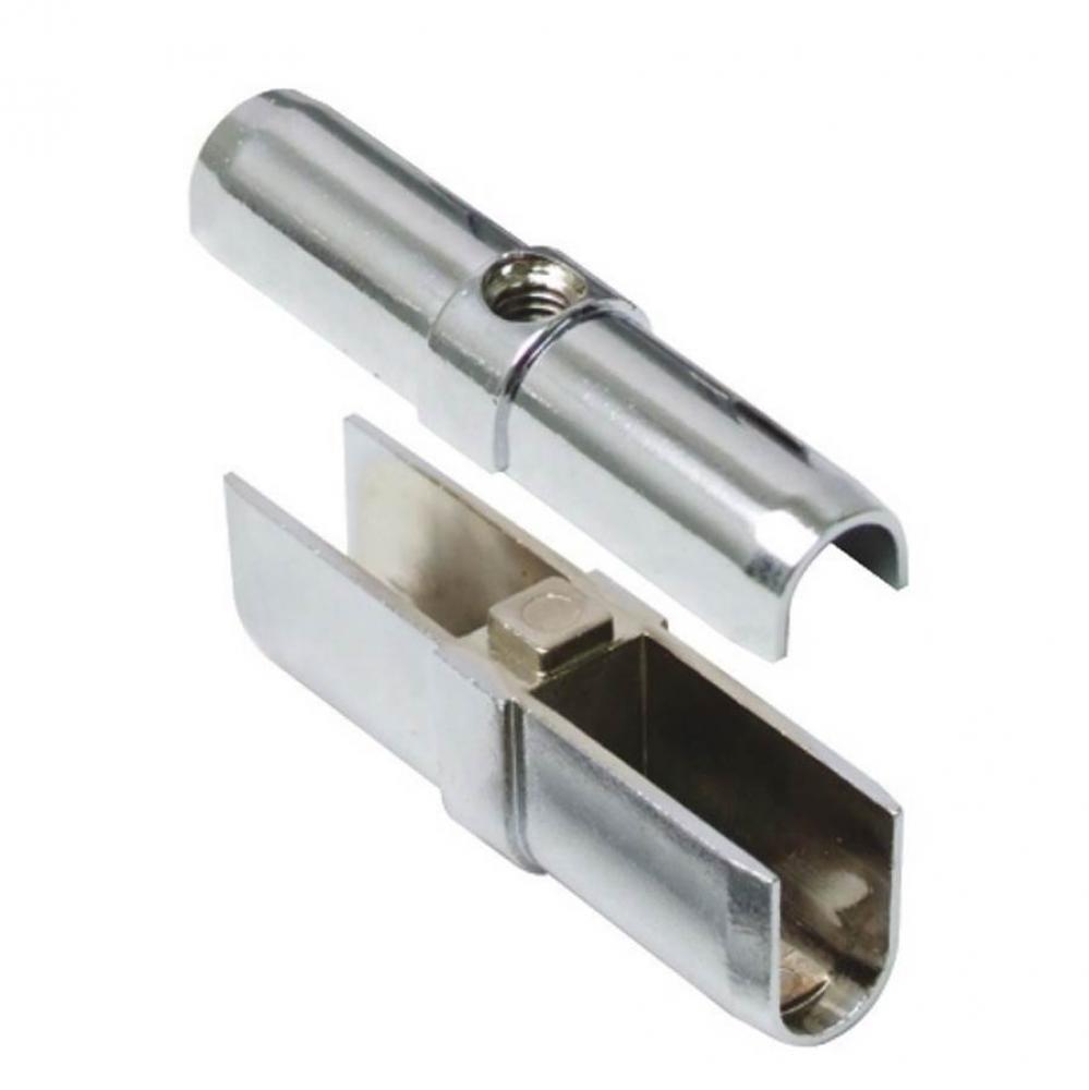 Wardrobe Rail Connector Polished Chrome