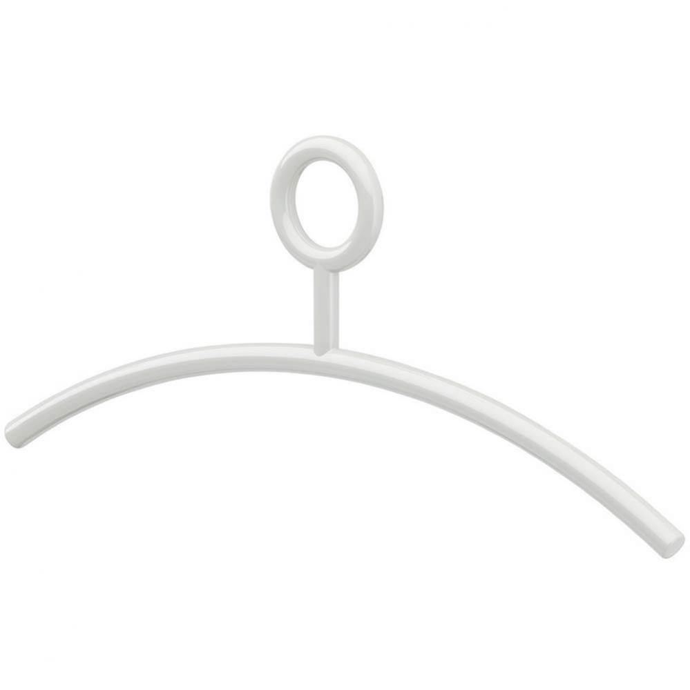 Coat Hanger W/Ring 15Mm White