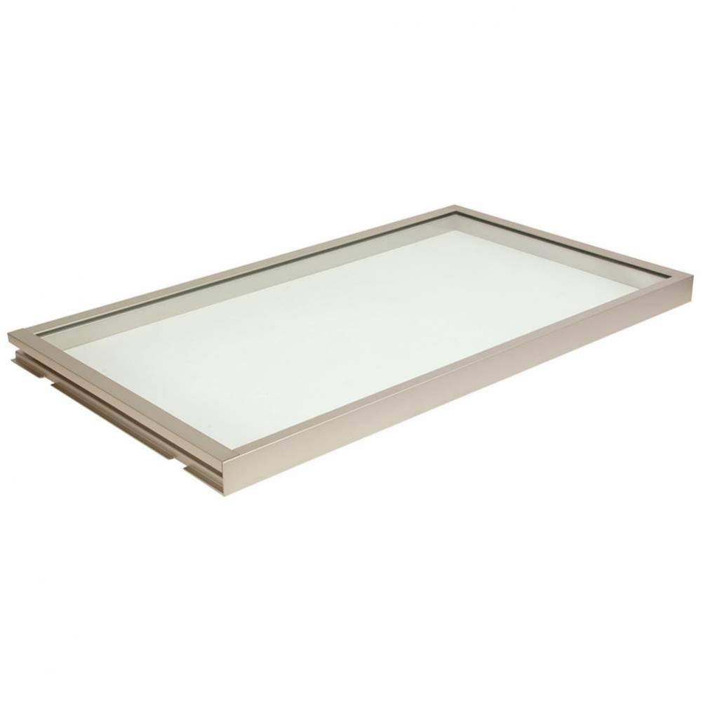 Glass Shelf Lit Matt Nkl 40K 20''Dx18''W