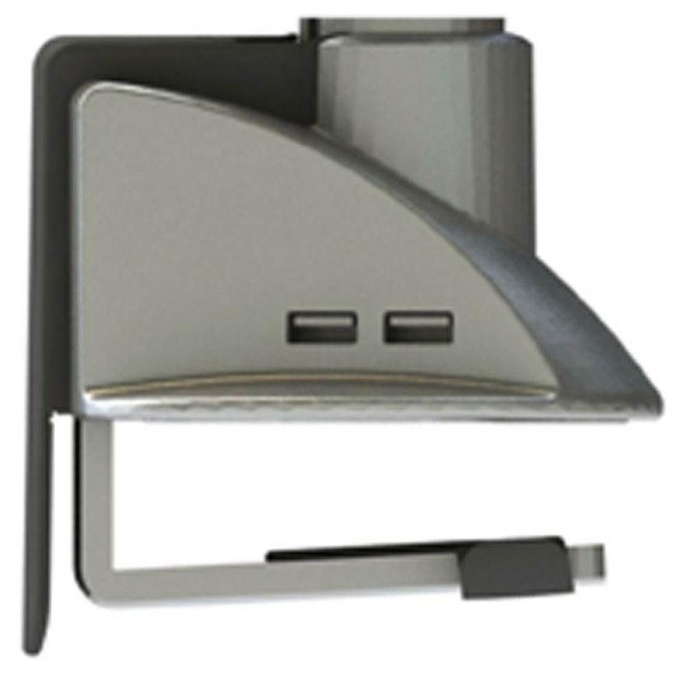 Ellipta Univ Post Base W/Usb Alu Silv