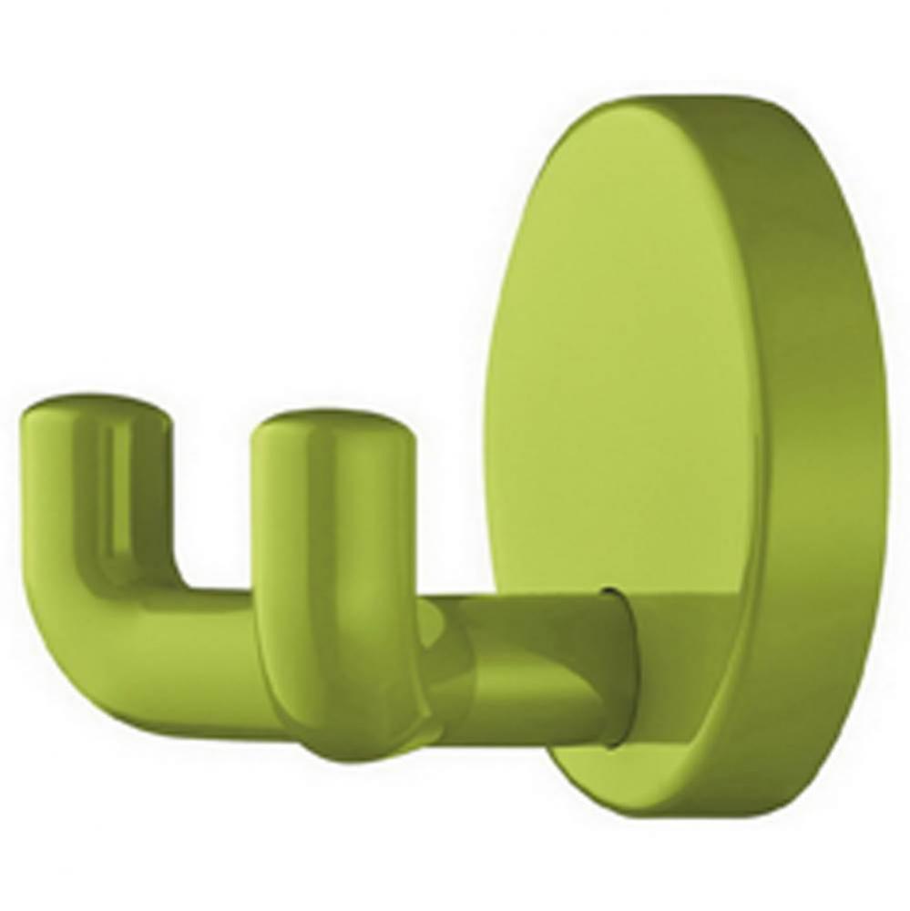 Wall Mtd Dbl Hook Pa Apple Grn 50X43.5Mm