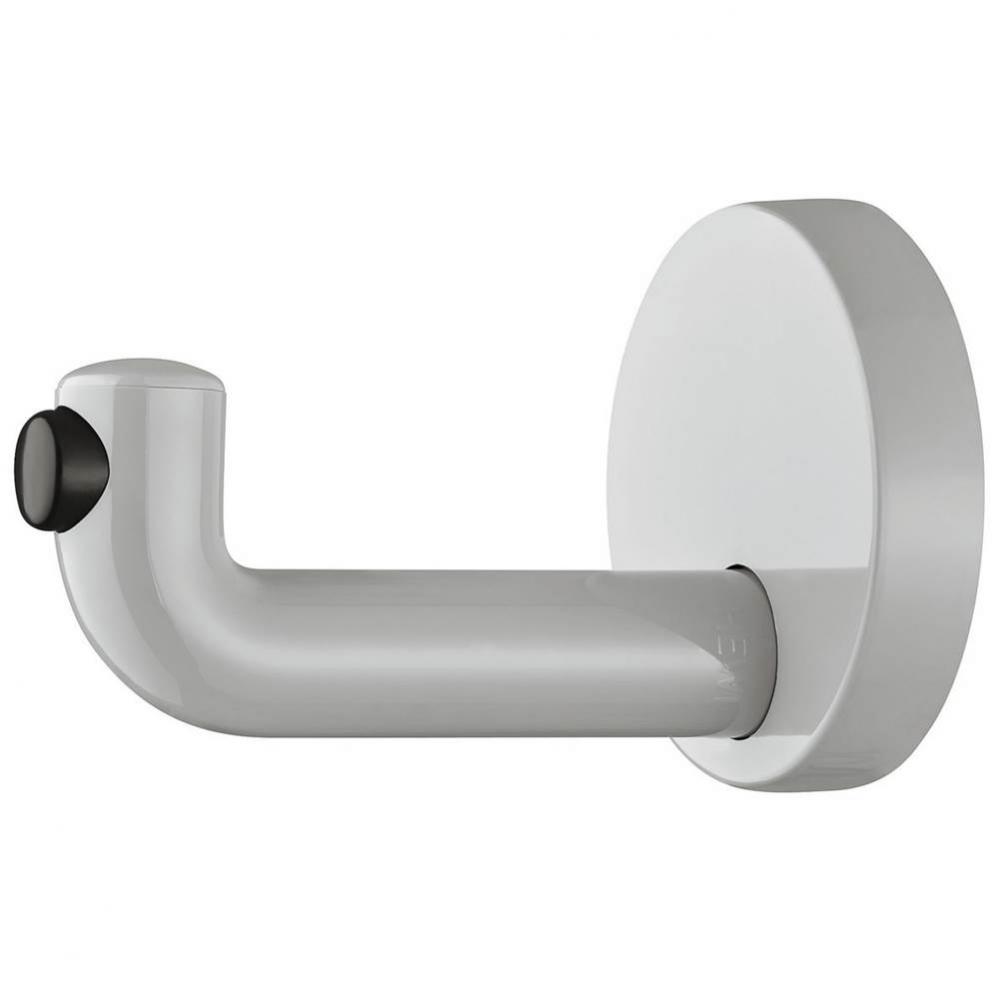Wardrobe Hook W/Stop Pa Lt Gray 70X105Mm