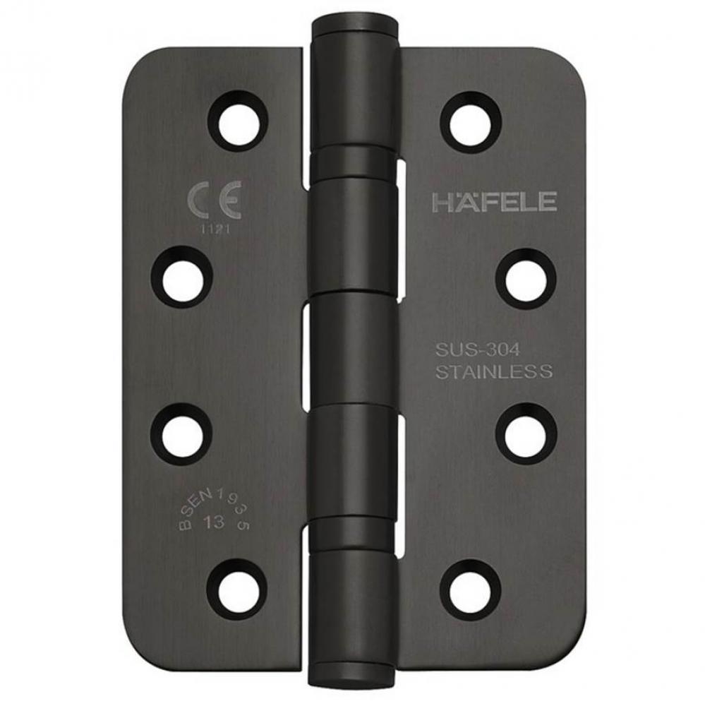 Butt Hinge Sta St Black Rd 102X76Mm Nrp