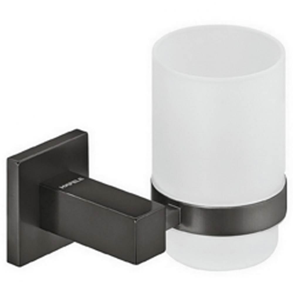 Glass Holder Frst Gls Square Grpht Blk