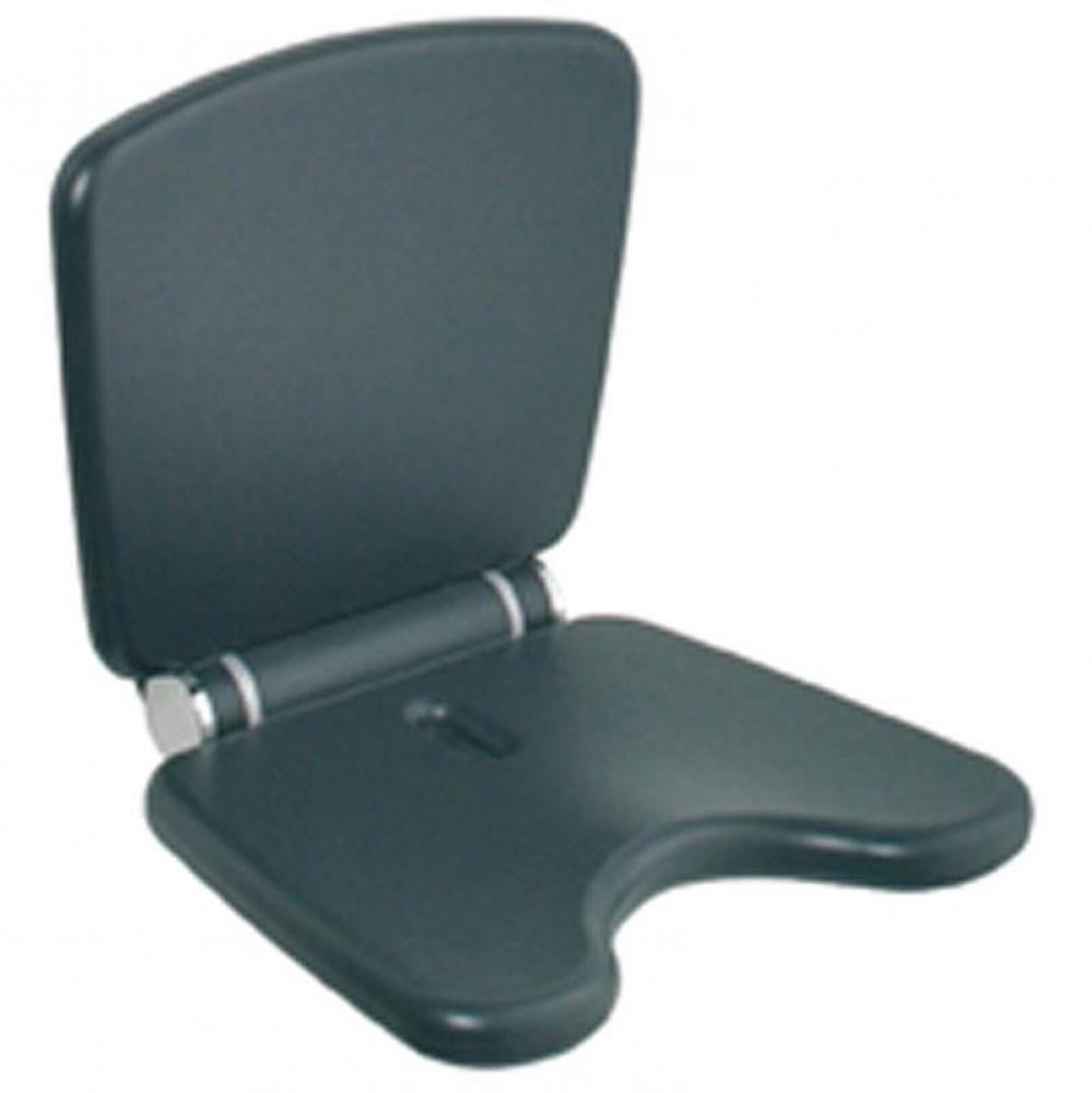 Wall Mtd. Seat, W/Backrest, Ant. Gr.