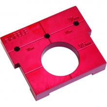 Hafele 001.25.631 - Rafix Drill Gde W/Syst Holes Red Anod Al