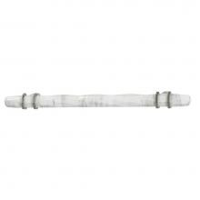 Hafele 133.53.107 - Hdl Car Zn Wh Mrbl/Sat Ni 8-32 Ctc 160Mm