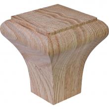 Hafele 198.16.410 - Foot La Fayette Oak 3 9/16''X3 9/16''X4