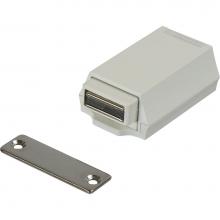 Hafele 246.65.731 - Push Latch Magn Zn Wh W/Sta St Strk
