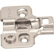 Hafele 315.98.500 - Clip Mounting Plate, cam adjustable, for woodscrews, steel, nickel-plated, Mod 0