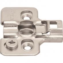 Hafele 315.98.502 - Clip Mounting Plate, cam adjustable, for woodscrews, steel, nickel-plated, Mod 2