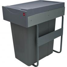 Hafele 502.43.520 - Trash Can Floor Mtd Easy Cargo Pl/Gr 40L