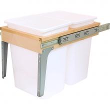 Hafele 503.08.142 - Trash Cn Dbl Soc Sde Mt 36Qt Map 14 7/8