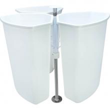 Hafele 503.14.700 - Kv Rrc28K-W Corner Recl Cntr Chr/Wh