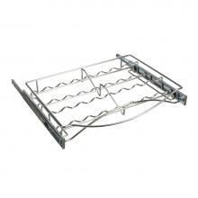 Hafele 540.50.207 - P-Out Spice Tray St Chr 24'' W/ Slide