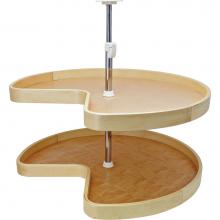 Hafele 542.58.132 - Rvol Kidney Tray Brch 28''Diax2''W/Ple Kit