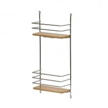 Hafele 543.17.200 - Door Rack Chrome/Birch, 8 1/4'' Ovl Bulk