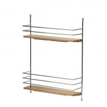 Hafele 543.17.210 - Door Rack Chrome/Birch, 8 1/4'' Ins Bulk