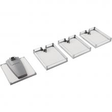 Hafele 549.64.204 - Lavido 4Tray Set Chr Wh 45Er/15 3/4