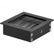 Hafele 631.29.340 - Grommet Square 69X69Mm W/Brush Al Blk