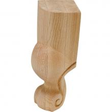 Hafele 634.27.116 - French Leg Maple 6X2-1/2X2-1/2