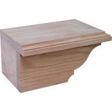 Hafele 634.29.048 - Cabinet Foot L Trad Oak 7 3/4X4 7/8X3