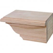 Hafele 634.29.049 - Cabinet Foot R Trad Oak 7 3/4X4 7/8X3