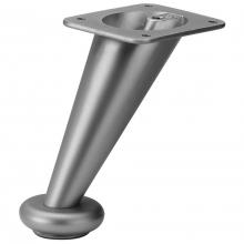 Hafele 634.35.601 - Furniture Foot, zinc, nickel matt, 115mm