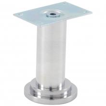 Hafele 634.55.223 - Furn.Foot Alu Pol W/Plate 105mm