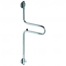 Hafele 805.40.254 - Swing Wardrobe Rail 180D St Chr 670Mm